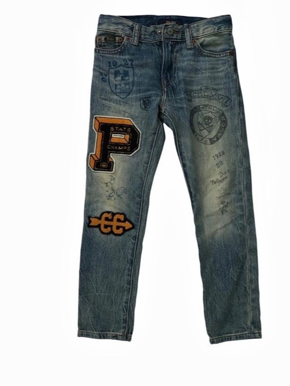 Polo Ralph Lauren Graphic Blue Jeans Size 5 boys
